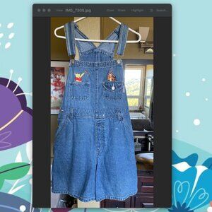 Winnie the Pooh and Tigger Shorts Overalls